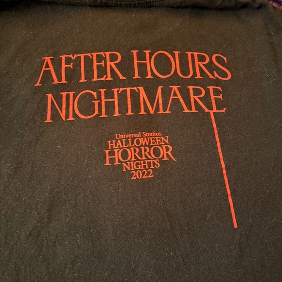 Black T-Shirt with Red Graphic Design - Picture 5 of 6